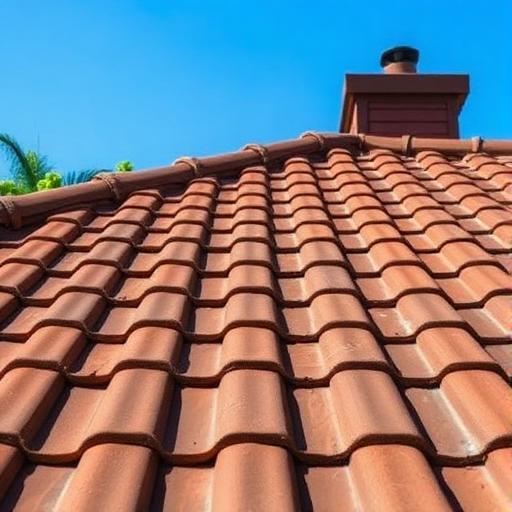 Telhado de telhas cerâmicas onde o selante SelaPrime pode ser aplicado